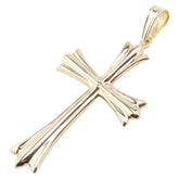 K18YG イエローゴールド クロス 十字架 モチーフ ペンダントトップ メンズ 【中古】